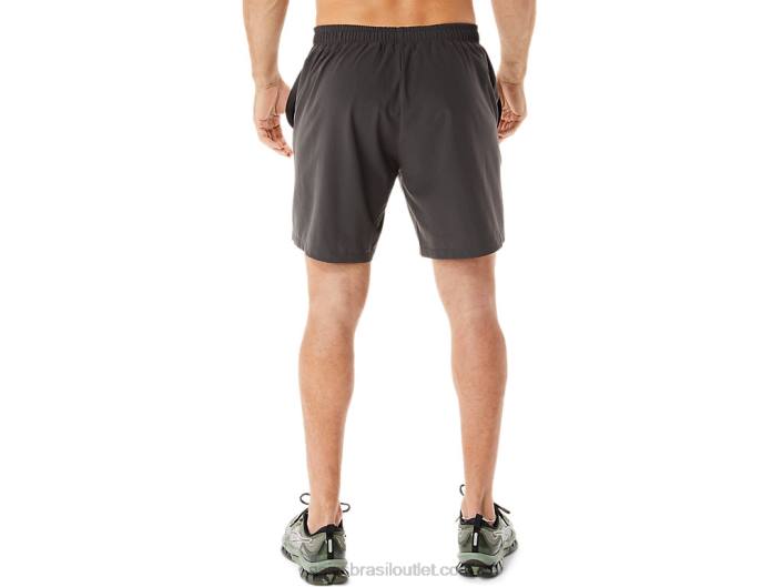 short tecido 7 polegadas masculino 462T953 cinza obsidiana Asics