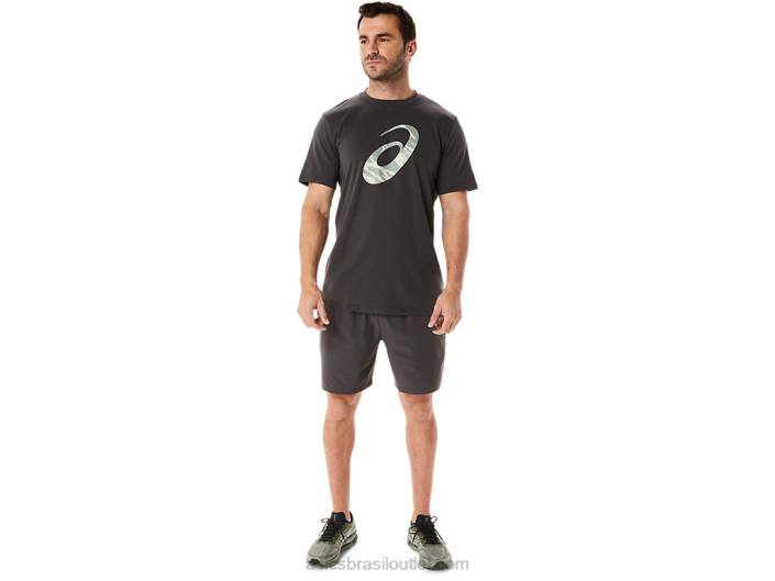 short tecido 7 polegadas masculino 462T953 cinza obsidiana Asics