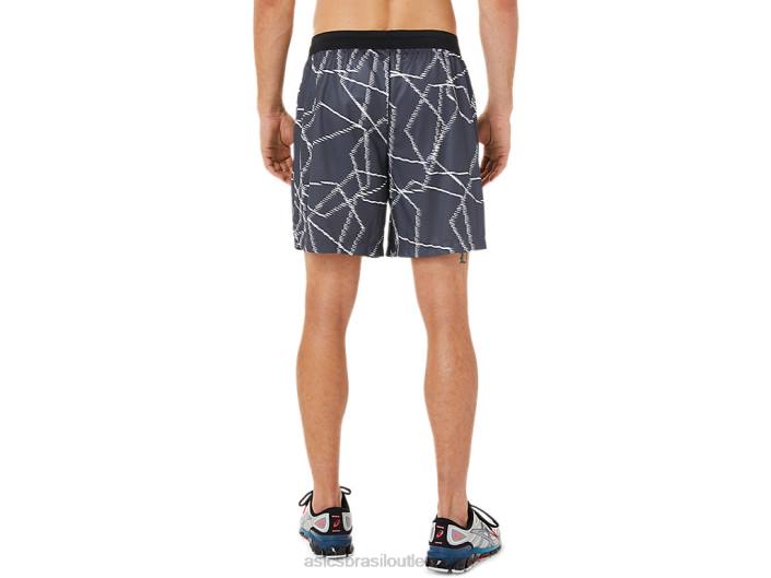 shorts estampados sazonais masculinos 462T1436 transportadora cinza Asics