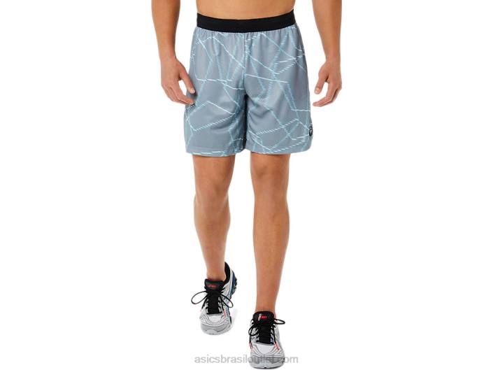 shorts estampados sazonais masculinos 462T1437 rocha de folha Asics