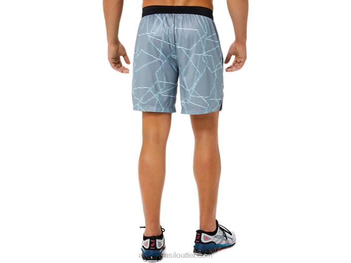 shorts estampados sazonais masculinos 462T1437 rocha de folha Asics