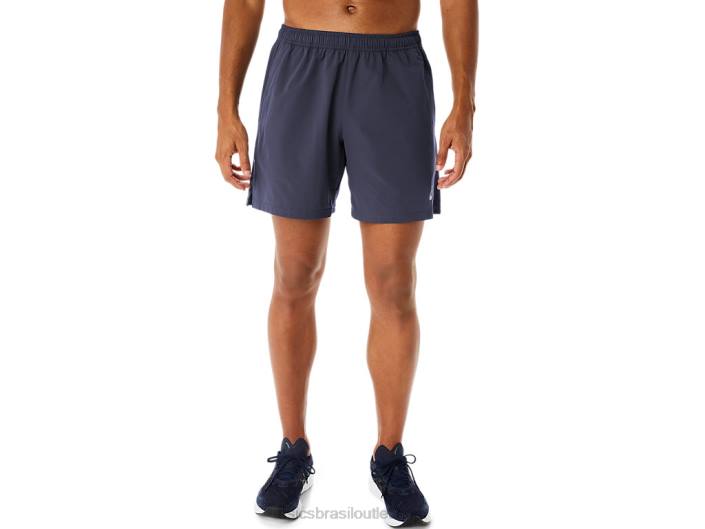 shorts híbridos masculinos de 7 polegadas 462T261 névoa índigo Asics