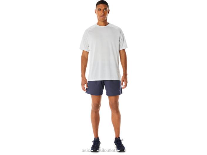 shorts híbridos masculinos de 7 polegadas 462T261 névoa índigo Asics