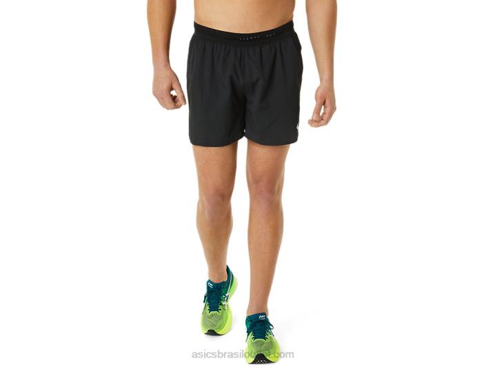 ventilação masculina 5in short 462T1061 desempenho preto Asics