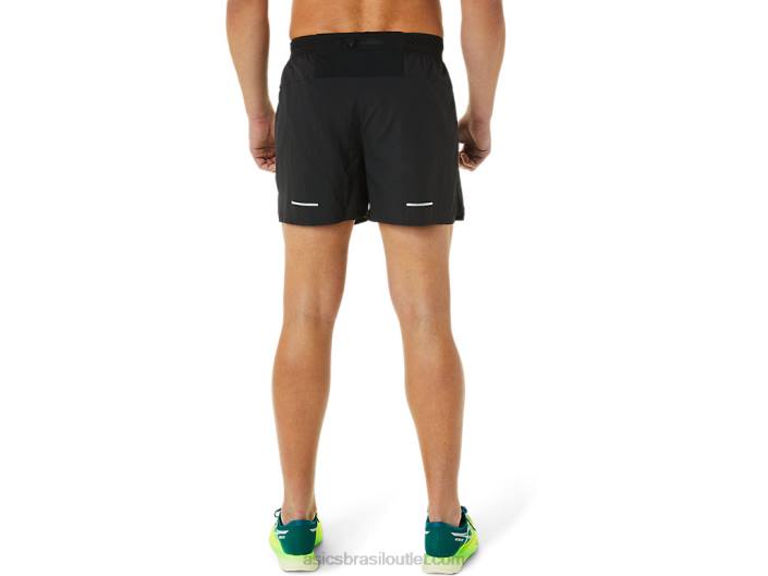 ventilação masculina 5in short 462T1061 desempenho preto Asics