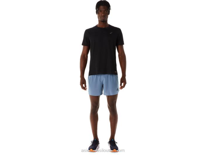 ventilação masculina 5in short 462T35 aço azul Asics