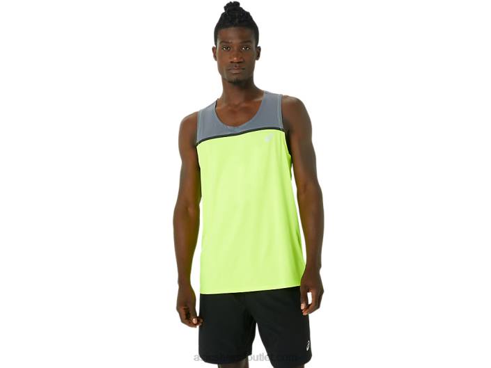 camiseta masculina pr lyte 462T1021 segurança amarela/metrópole Asics