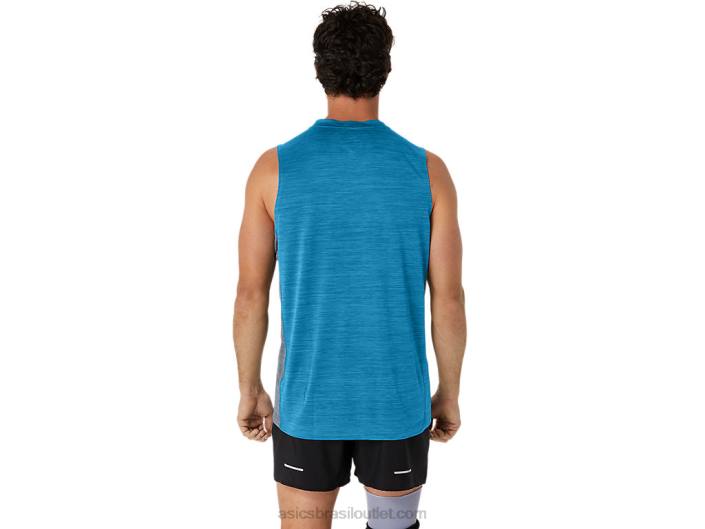 tanque muscular train sana masculino 462T17 ilha azul/rocha de folha Asics