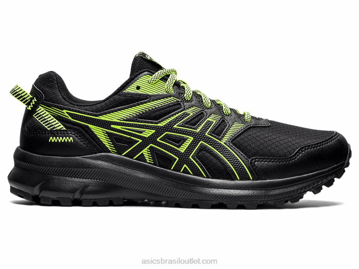 batedor de trilha 2 462T1535 preto/verde perigoso Asics