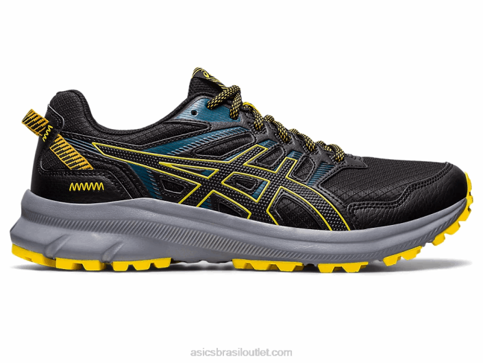batedor de trilha 2 462T408 preto/amarelo dourado Asics