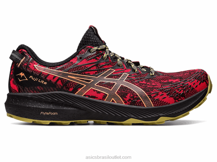 fuji lite 3 462T620 elétrico vermelho/preto Asics