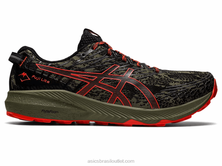 fuji lite 3 462T735 manto verde/tomate cereja Asics