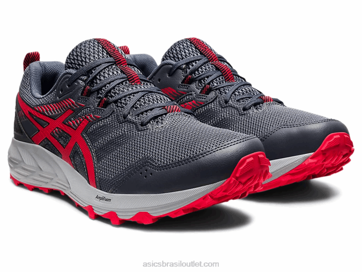 gel-sonoma 6 462T1777 transportadora cinza/vermelho elétrico Asics
