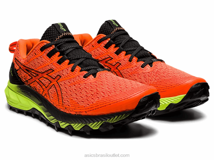 gel-trabuco 10 462T1456 laranja chocante/preto Asics
