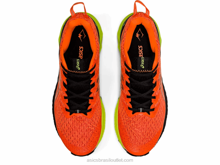 gel-trabuco 10 462T1456 laranja chocante/preto Asics