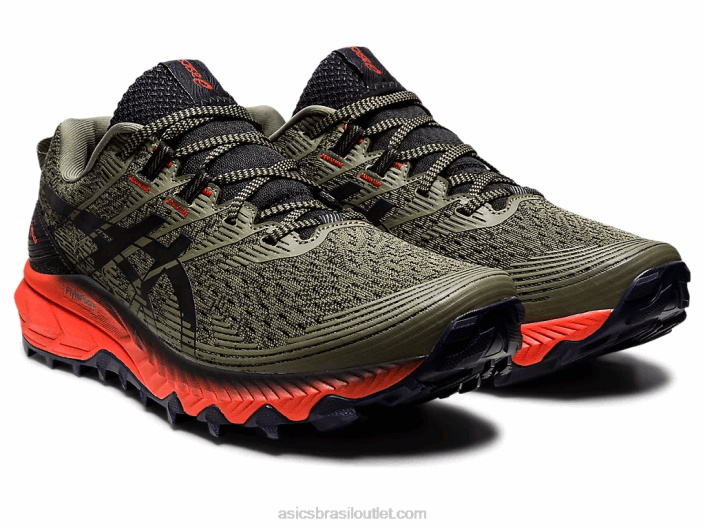 gel-trabuco 10 462T599 manto verde/meia-noite Asics
