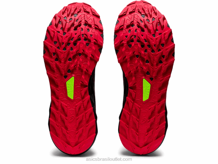 gel-trabuco 9 462T670 transportadora cinza/vermelho elétrico Asics