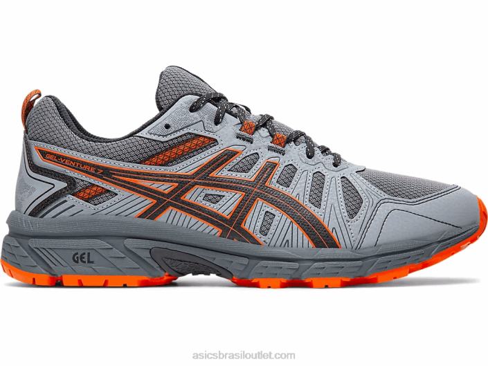 gel-venture 7 extra largo 462T2110 transportadora cinza/habanero Asics