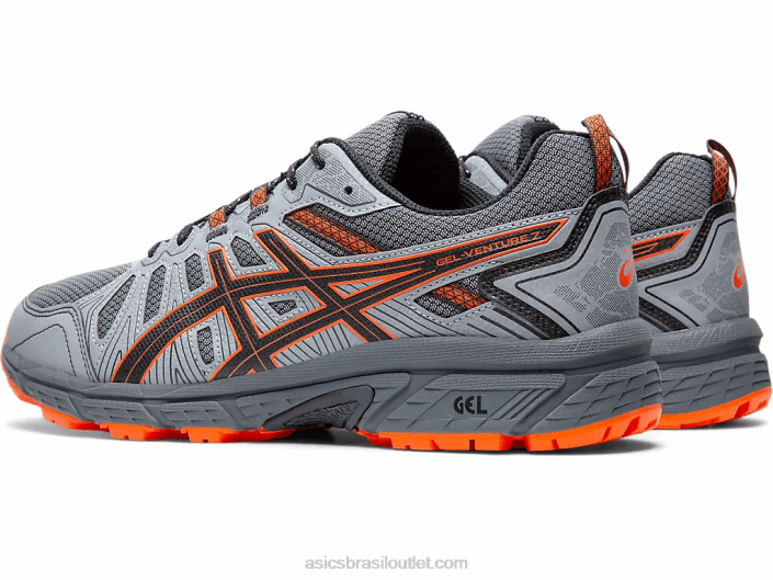 gel-venture 7 extra largo 462T2110 transportadora cinza/habanero Asics