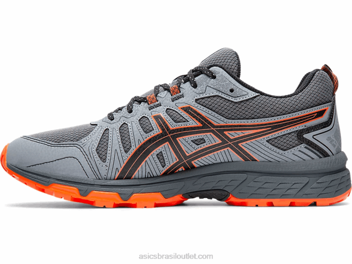 gel-venture 7 extra largo 462T2110 transportadora cinza/habanero Asics