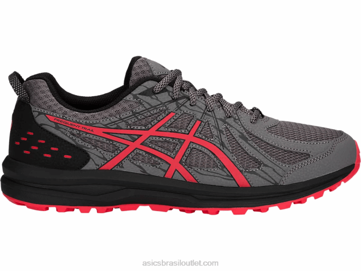 trilha frequente 462T2074 alerta de carbono/vermelho Asics