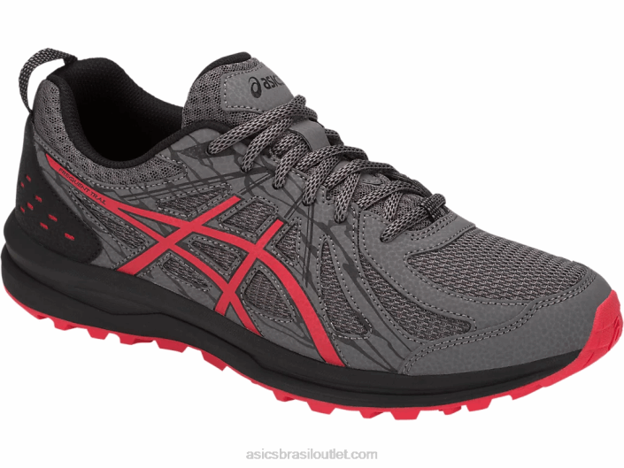 trilha frequente 462T2074 alerta de carbono/vermelho Asics