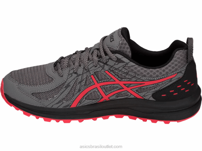 trilha frequente 462T2074 alerta de carbono/vermelho Asics