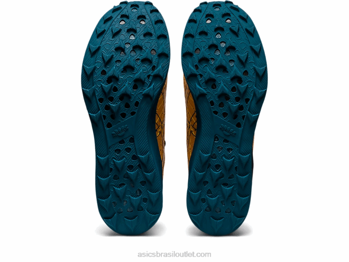 velocidade fuji 462T636 amarelo dourado/tinta azul-petróleo Asics