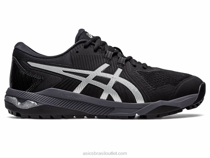 gel-course glide men 462T233 preto/cinza portador Asics