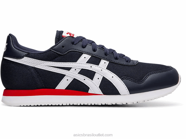 corredor tigre 462T2106 meia-noite/branco Asics