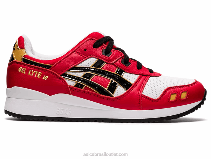 gel-lyte iii og 462T1656 clássico vermelho/preto Asics