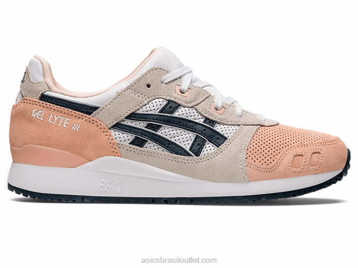 gel-lyte iii og 462T987 rosa cozido/azul francês Asics