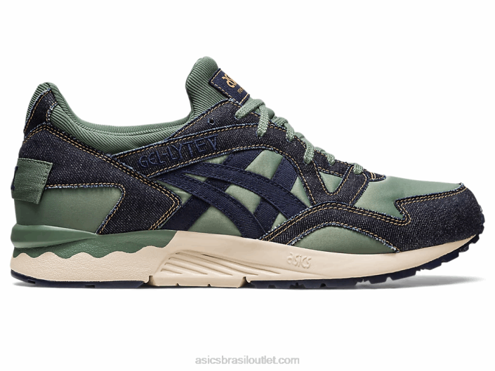 gel-lyte v patchwork moderno 462T240 meia-noite/hera Asics