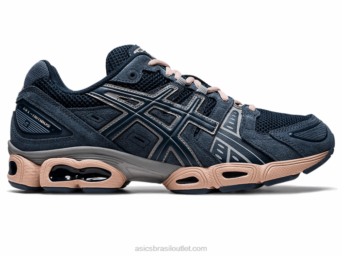 gel nimbus 9 462T1097 azul francês/alcatrão Asics