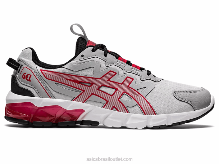 gel-quantum 90 462T672 cinza glaciar/vermelho clássico Asics