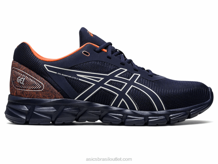 gel-quantum lyte ii 462T268 meia-noite/laranja chocante Asics