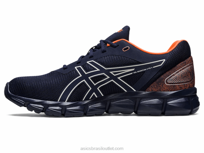 gel-quantum lyte ii 462T268 meia-noite/laranja chocante Asics