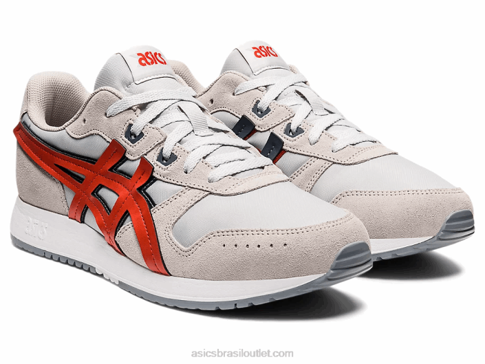 lyte clássico 462T1335 geleira cinza/argila vermelha Asics