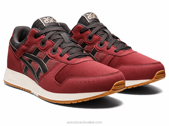lyte clássico 462T732 peito vermelho/cinza obsidiana Asics