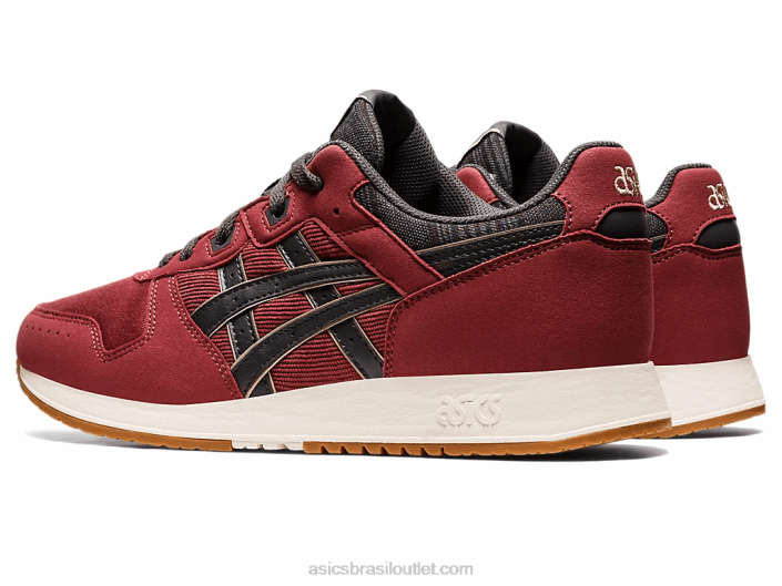 lyte clássico 462T732 peito vermelho/cinza obsidiana Asics