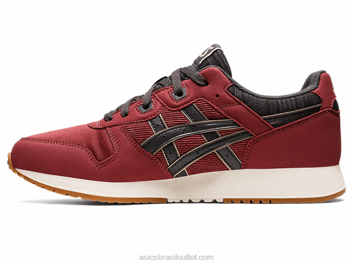 lyte clássico 462T732 peito vermelho/cinza obsidiana Asics