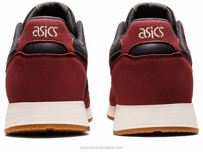 lyte clássico 462T732 peito vermelho/cinza obsidiana Asics