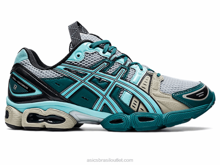 ub3-s gel nimbus 9 462T1251 cinza piemonte/azul aruba Asics