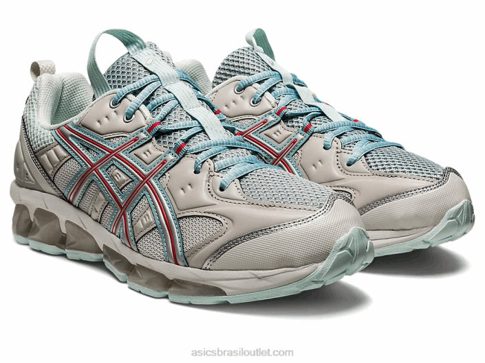 us3-s gel-quantum 360 vii kiso 462T752 cinza glaciar/cayenne Asics