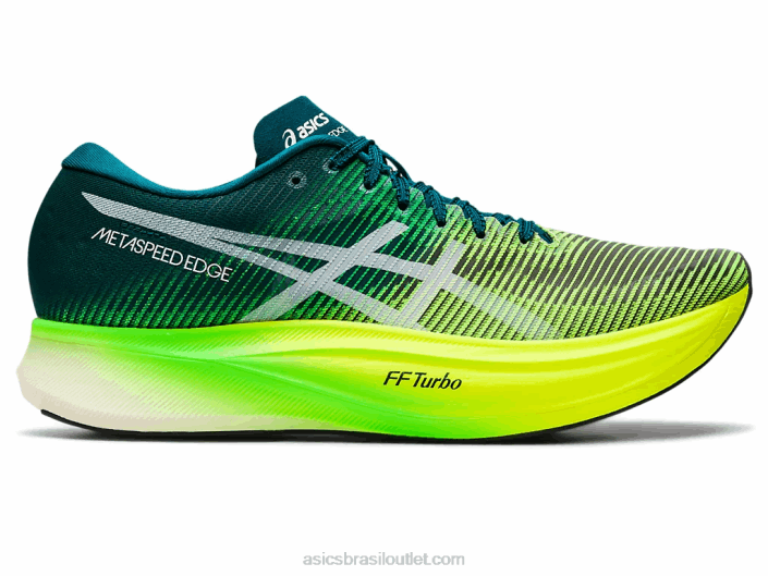 borda de metavelocidade + 462T1253 veludo pinho/amarelo de segurança Asics