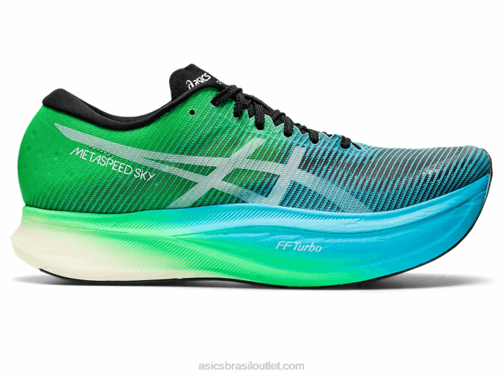 céu de metavelocidade + 462T877 folha preta/nova Asics