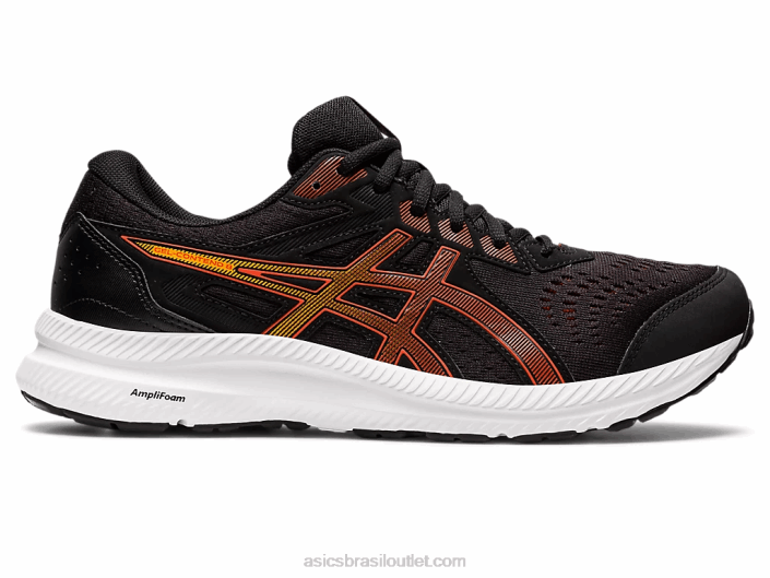 gel contend 8 extra largo 462T717 tomate cereja/preto Asics