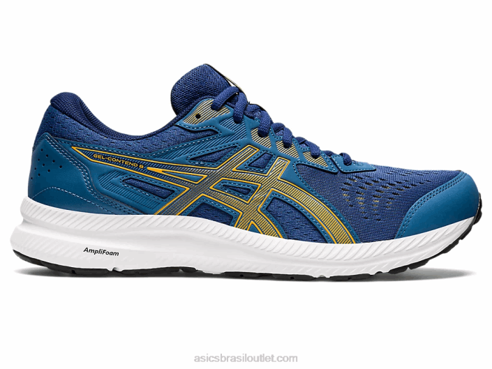 gel contend 8 extra largo 462T718 azul/âmbar Asics