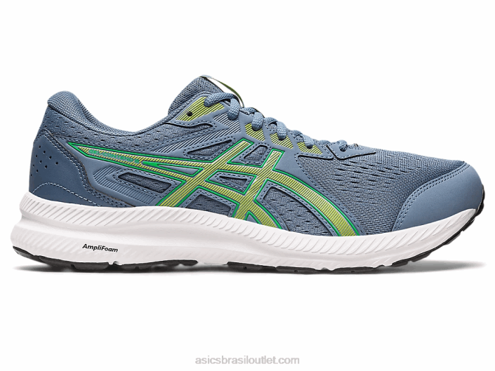 gel-contenda 8 462T530 raspas de aço azul/limão Asics