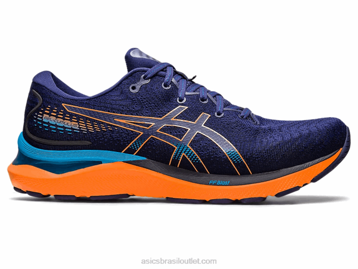 gel-cumulus 24 462T363 azul índigo/pêssego sol Asics